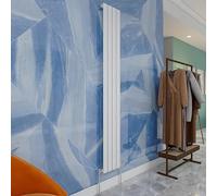 Central Heating Radiator,1800x272mm White Vertical Flat Single Panel Column Energy-efficient for Morden Multi-Scene