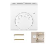 Central Heating Room Thermostat with Neon indicator Light Mechanical Adjustable Dial Stat Replaces Honeywell T6360B TC-RSTATL Wireless Thermostat Floor Heating Wall Mounted On Off Switch Controller