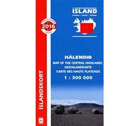 Central Highlands Iceland Map 1:300 000