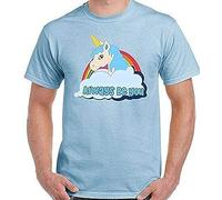 Central Intelligence T-Shirt Licorne The Rock Dwayne Johnson Hommes Drôle Haut Black L