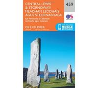 Explorer 459 Central Lewis & Stornoway Map With Digital Version, Orange One Size