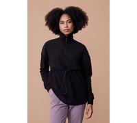 'Central' Lightweight Anti Pill Loose Fit High Neck Fleece Jumper Active People Black 16