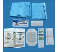 Central Line Care Kit with Gauze Swabs & Prep Pads, Sterile Procedure Supply Pack for Clinical, Veterinary & Training Use, 5 Pack