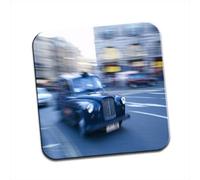 Central London City Black Taxi Cab Single Coaster