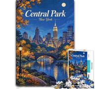 Central Park at Night, New York Jigsaw Puzzle for Adults, 1000 Pieces | For home use: Jigsaw Puzzle for Adults - gift for puzzle lovers with solo or shared puzzle time.
