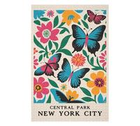 Central Park Butterflies Jigsaw Puzzle for Adults, 1000 PCS