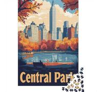 Central Park NYC Skyline 1000 Piece Jigsaw, 70x50cm/1000pcs