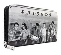Central Perk Friends Lunch on a Skyscraper Grey Coin and Card Clutch Purse, One Size
