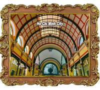 Central Post Office Ho Chi Minh City Vietnam Fridge Magnets Travel Souvenir Refrigerator Decoration Magnet