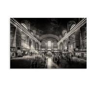 Central Station New York Canvas Poster Wall Art Decor Print Picture Paintings for Living Room Bedroom Decoration Unframe: 12x18inch(30x45cm)