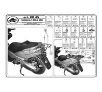 CENTRAL TRUNK RACK YAMAHA T-MAX 500 (01-07) ( WITH MONOKEY PLATE )