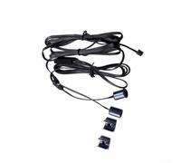 Centralized Motion Sensor Switch for Cabinet Lighting, DC12V/24V Power Supply with 2m Cable, Touch and Door Sensor for Kitchen, Bathroom and Showcase, Easy Installation, Black (E)
