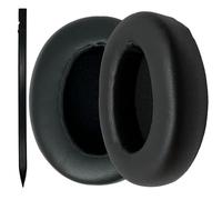 CentralSound Replacement Ear Pad Cushions for Sony WH-XB910N WHXB910N Headphones Memory Foam Soft PU Leather - Black - Pair with Tool Included