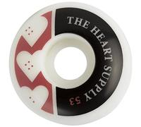 Centrano Unisex - Adult Heart Supply Squad Skateboard Wheels Red 53mm