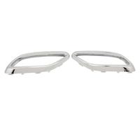 Centre Console Box For Benz For CLA Class C118 For AMG Line 2020-2024 Tailpipe Silver 1 Pair Car Exhaust Tip Cover Trims 1184920200 Left Right Replacement(Silver)
