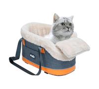 Centre Console Car Seat for Dogs, Console Dog Car Seat - Soft, Portable Centre Console Dog Booster Travel Bags for Dogs and Cats with Strap, Storage Bag, Pet Safety Carrier