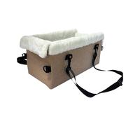 Centre Console Dog Car Seat - Car Seat for Small Dogs with Safety Belt, Dog Bed for Small Dogs Cats Travel Commuting Car