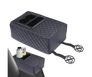 Centre Console for the Rear Seat, Storage Compartment with Drink Holder, with Armrest, for the Rear Seat of the Second Row of Seats, Vehicle Interior Equipment for SUV, Truck and