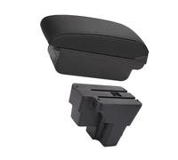 Centre Console Pad Car Armrest Box Retrofit Part Storage Accessorie For KIA For STONIC For RIO For Lx For Cerato For South For America Car Armrest Box(B1 Black red 3USB)