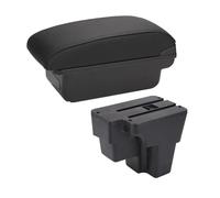 Centre Console Pad For KIA For STONIC For Rio For Lx For Cerato Car Armrest Box Retrofit Part Storage Accessorie For South For America Car Armrest Box(C2 Black line NO USB)