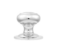 Centre Door Knob (External Door Furniture) - Finish - Polished Chrome (CP)