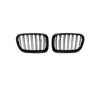 Centre Grid 1Pair Front Kidney Grilles Matte Gloss Black For BMW X3 F25 2010 2011 2012 2013 Racing Bumper Car Styling Radiator Grille(Gloss black)