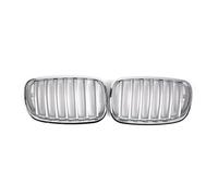 Centre Grid 2Pcs Car Front Kidney Grille Chrome ABS Mesh Grill Accessories for BMW E70 E71 X5 X6 2008 2009 2010 2012 2013 Radiator Grille