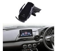 Centre Left Air Vent Phone Holder, for MX-5 ND (2016+) Right Hand Drive - Type A Ball Head, Secure Clip-On Dashboard Vent Mount for Sat Nav, Hands-Free Calling - Compatible with All Smartphones (D)