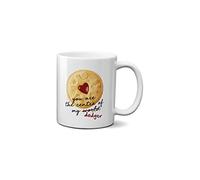 Centre of My Dodger Valentines Day Mug Romantic Couples Love Joke Funny Romance Sweet Silly Ceramic Handle Idea Heavy Duty Handle Dishwasher and Microwave Safe (White Handle)