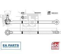 Centre Rod Assembly for SUZUKI SAMURAI FEBI BILSTEIN 185351 fits Front Axle