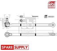 CENTRE ROD ASSEMBLY FOR SUZUKI SAMURAI FEBI BILSTEIN 185351 FITS FRONT AXLE