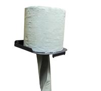 Centrefeed Blue Roll Stand Paper Towel Tissue Holder - Wall Mounted Dispenser - Portable Industrial Paper Storage Shelf for Workshop, Kitchen, Toilet, Restaurant - Black