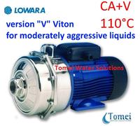 Centrifugal pump CA70/45V 1,5Hp seal FPM for simple aggressive liquid400V Lowara