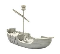 Centrion Studio Ancrabourg Merchant Ship - Large Miniature Ship for 28mm Table Miniatures - Detailed Multi-Deck Boat Model for DND, Pathfinder, Wargaming - 3D Printed Terrain with Accessories