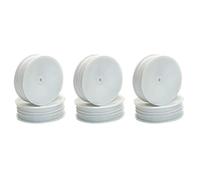 Centro 1/10 Dished Buggy Front 2WD Slim Wheel White - 3 Pairs