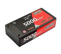 Centro 5000Mah 2S 7.4V 100C Hardcase Shorty Lipo Battery C5015