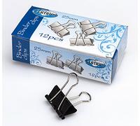 CENTRUM 25 mm Binder Clip - Black/Silver (Pack of 12)