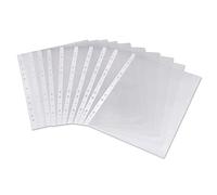 Centrum® A4 60 Micron Glass Clear Transprent Strong Punched Polypockets Poly Pockets Plastic Wallet Sleeve (Pack of 100)
