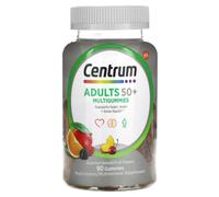 Centrum, Adults 50+ Multigummies, Assorted Natural Fruit, 90 Gummies