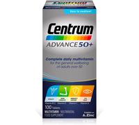 Centrum Advance 50+ Multivitamin & Mineral Tablets, 24 Essential Nutrients incl Vitamin D - 100 Tablets