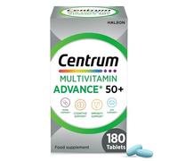 Advance 50+ Multivitamin Tablets for Men and Women, Vitamins with 24 Essential Nutrients with Vitamin C, D and Zinc, 180