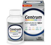 Advance 50+ Multivitamin Tablets for Men and Women, Vitamins with 24 Essential Nutrients with Vitamin C, D and Zinc, 180