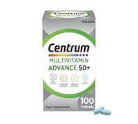 Centrum Advance 50+ Tablets Multivitamin & Mineral Supplements, with 24 essential nutrients, including vitamin D, C, Zinc, 100 ct (Packaging may vary)