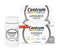 Centrum Advance Multivitamin & Mineral Supplements, 24 essential nutrients including vitamin D, C, Calcium, Daily Multivitamin Tablets, 60