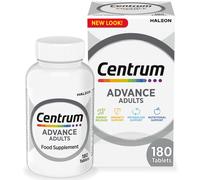 Centrum Advance Multivitamin & Mineral Supplements, 24 essential nutrients including vitamin D, C, Calcium, Daily Multivitamin Tablets, 180ct