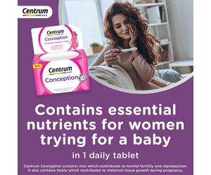 Centrum Conception Vitamins for Women, Fertility Supplements with