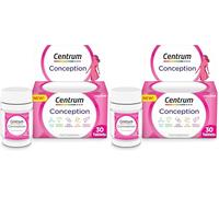 Centrum Conception Vitamins for Women, Fertility Supplements with 400μg Folic Acid, 30 Tablets (Pack of 2)