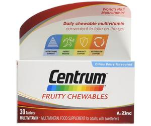 Centrum Fruity Chewables Multivitamin & Mineral - 30 Tablets