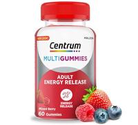 Centrum MultiGummies Energy Release Mixed Berry, Gummy Multivitamins for Adults, Natural Fruit Flavouring, Includes key vitamins D, B6, B12, 60 ct