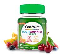 Centrum MultiGummies, Gummy Multivitamins for Adults with Cherry, Berry & Orange Natural Fruit Flavouring, Includes essential vitamins D, B12 & C, 30
